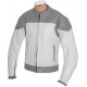 RTX Classic White Grey Leather Biker Jacket 