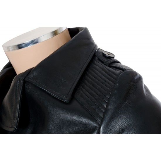 Ladies Windsor Black Leather Jacket
